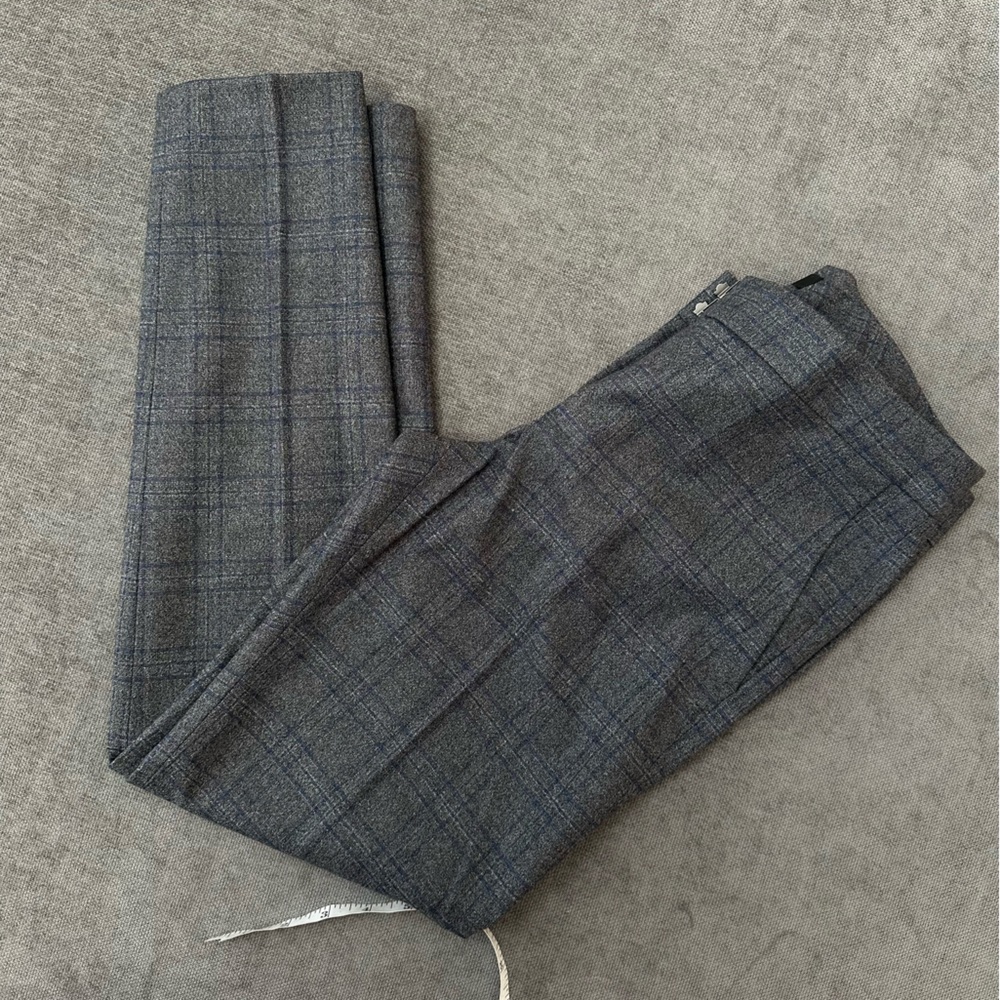 Theory Plaid Ankle Pants